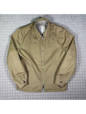 Vintage Harrington Zip Up Jacket Tan Large
